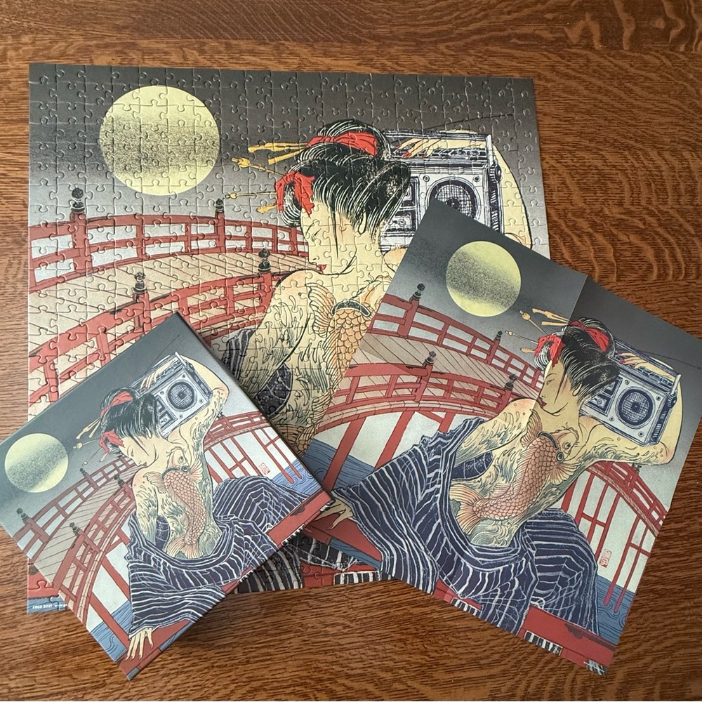 Genuine Fred Puzzle Taiko-Bashi 500 Piece Complete Yuko Shimizu